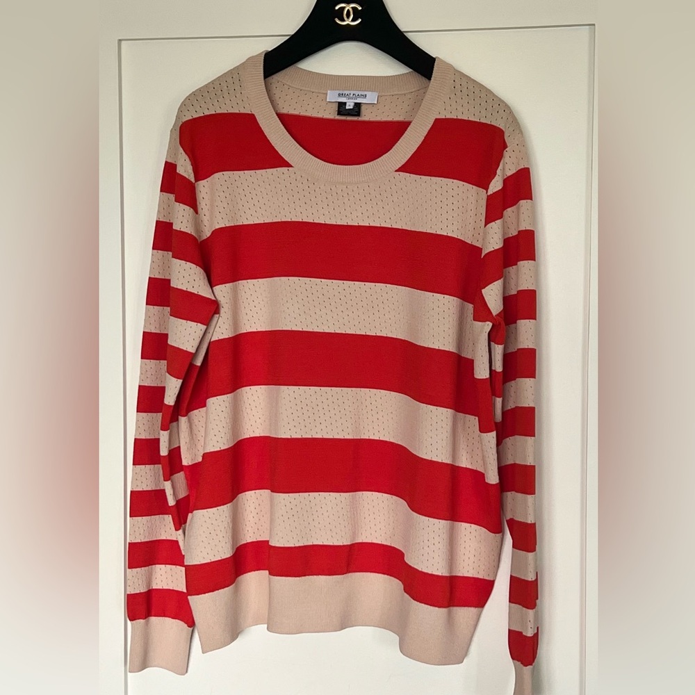 Great Plains London Pointelle Sweater SIZE L